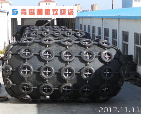 Messa in bacino della barca di gomma pneumatica di Marine Tire Chain Net Inflatable del cuscino ammortizzatore
