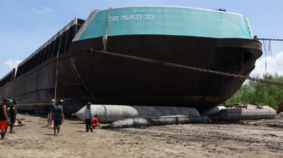 Messa in bacino della barca che di sollevamento gli accessori Marine Rubber Airbag di acciaio inossidabile