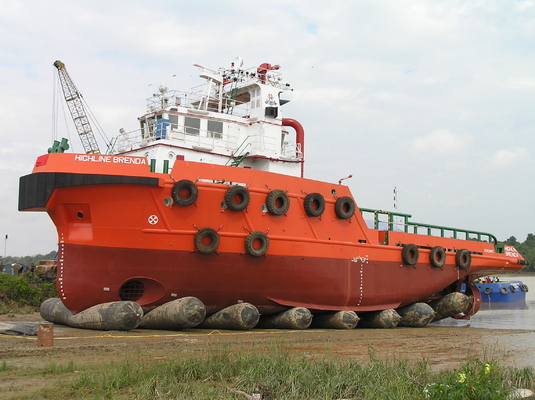 Airbag per il lancio di navi con una buona tenuta dell'aria per un lancio efficiente