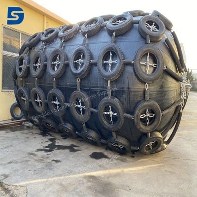 Paraborda Pneumatico in Gomma Standard ISO 17357 con Pressione di Progetto 00508MPa Facile Installazione che Garantisce Assorbimento di Energia